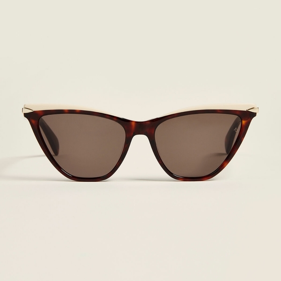 rag & bone Accessories - Leopard print and cream Cat Eye